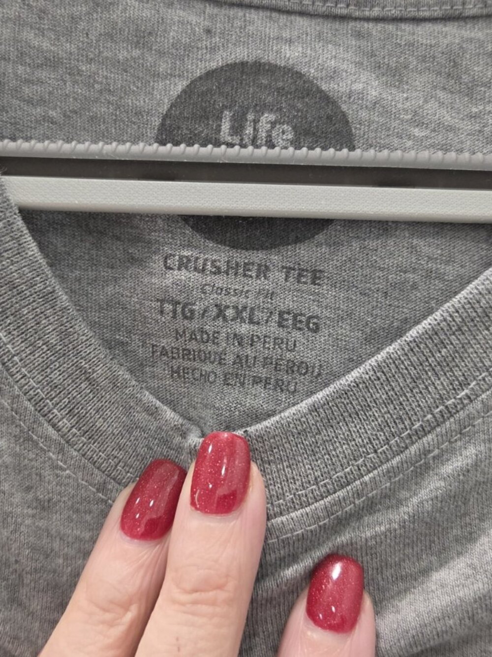 Life is Good Patriotic Gray Short Sleeve Crusher T-Shirt Plus size XXL - Picture 3 of 6